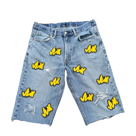 Yellow VLN “Stamp” Jorts