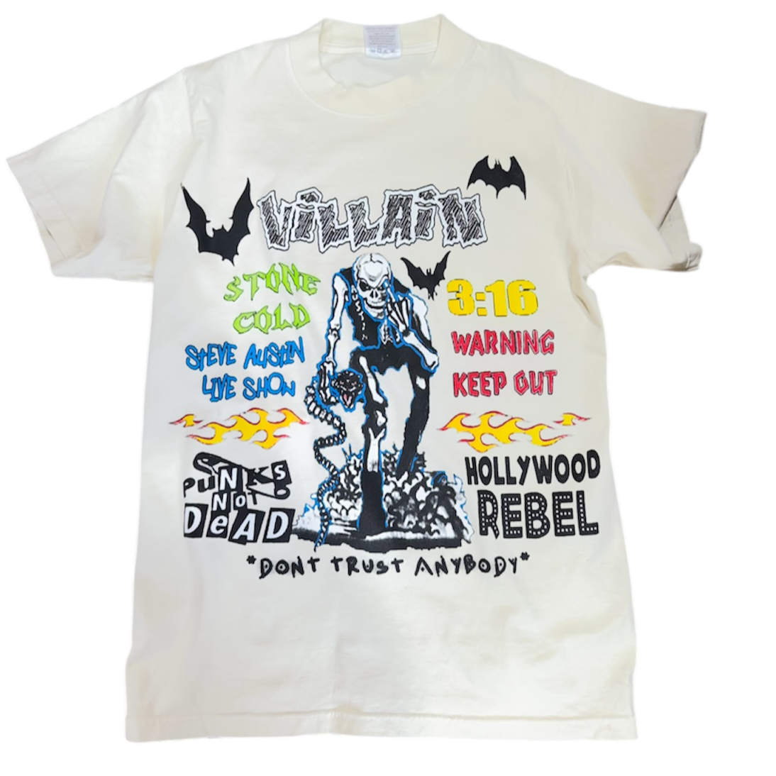 White "Stone Cold" tee