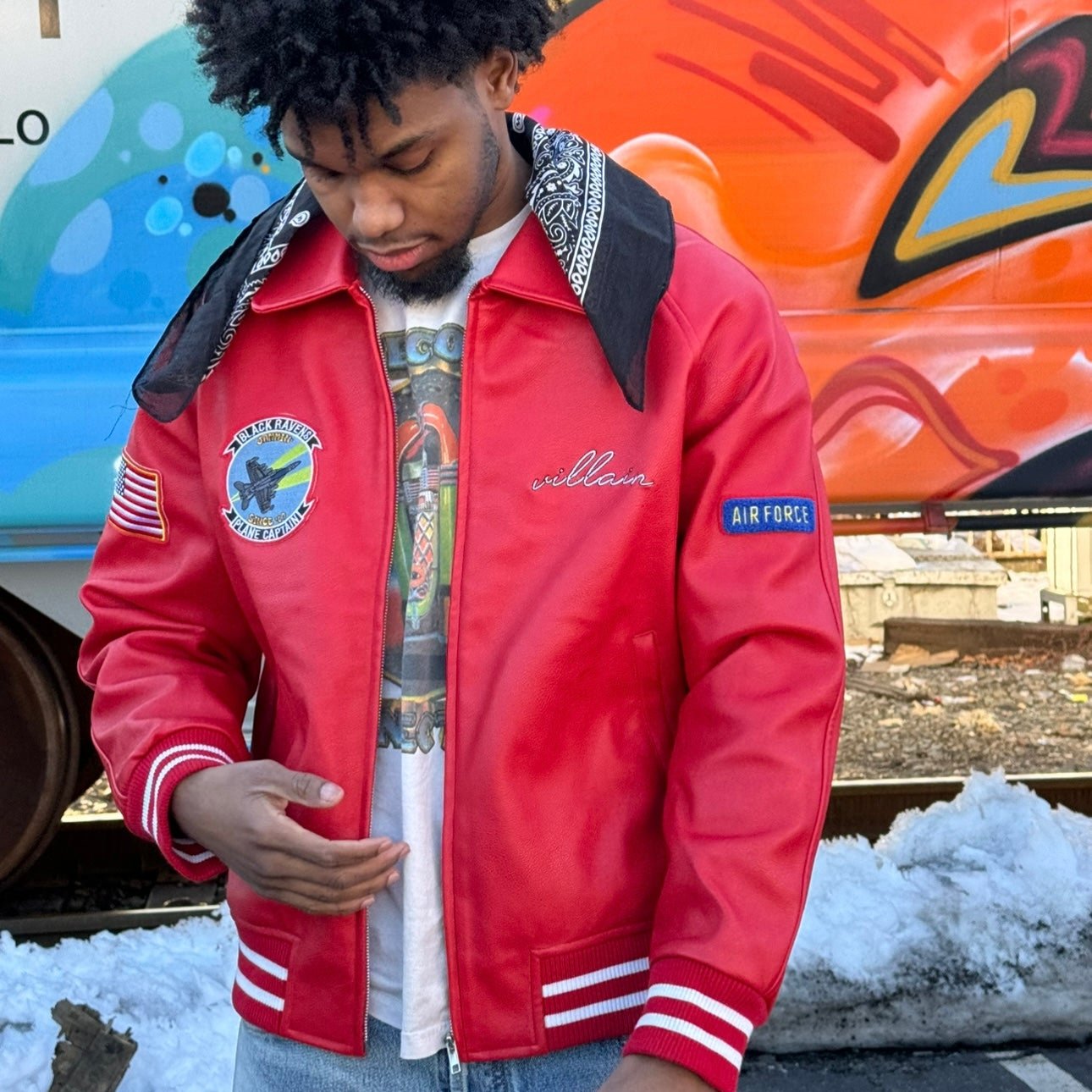 (Red) “Millionaire” Leather Jacket