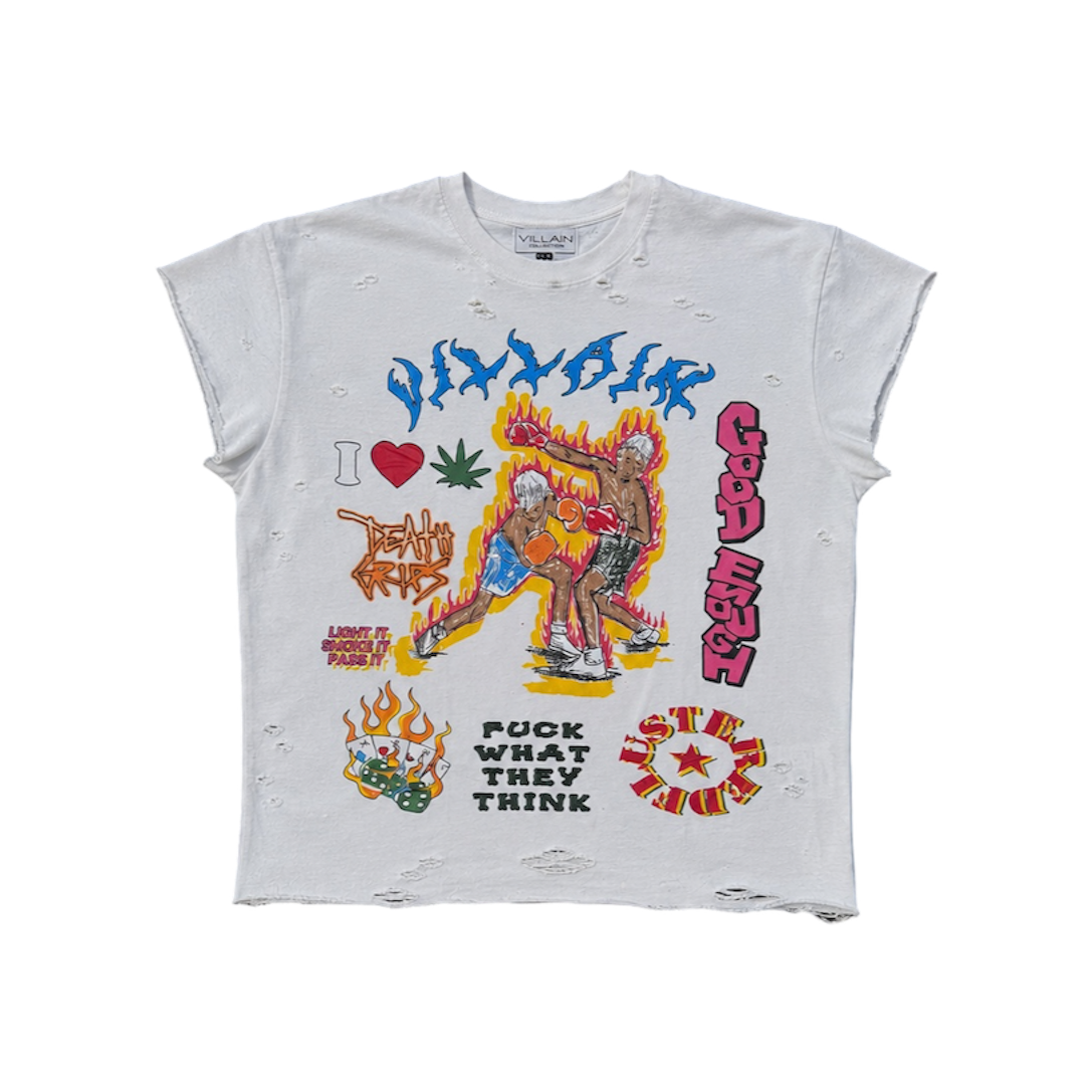 "Knuckle up" Tee sleeveless