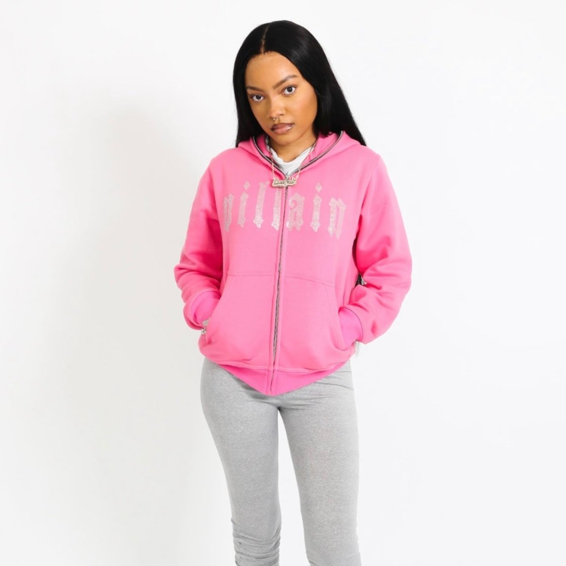 Rosè “Bling” Full Zip